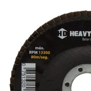 Disco Flap Heavy Duty Fibra Reto 4.1/2" Grana 60 para Metais