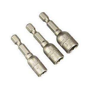 Jogo de Soquetes Magnéticos Makita B-38847 1/4" 5/16" 3/8" p/ Parafusadeira