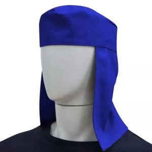 Touca Soldador Árabe America Seg - Brim Azul com Velcro