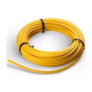 Mangueira para Cerca Elétrica Guachuka 7/16" Amarelo Rolo 25m Cabo Isolador Rural
