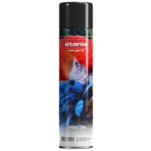 Tinta Spray Preto Brilhante Etaniz 400ml