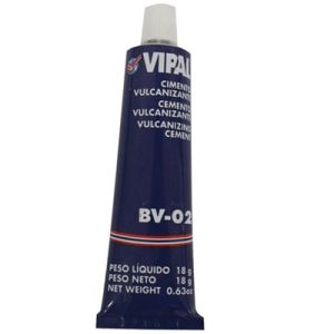 Cola Remendo Frio Vipal BV-02 Bisnaga 18g Adesivo para Câmaras de Ar Bicicleta Moto Carro