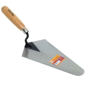 Colher de Pedreiro Nº 07 Reta Aço Carbono 180mm Cabo Borracha