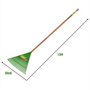 Rastelo Plástico 22 Dentes Trapp Verde FJ1011 Para Jardim