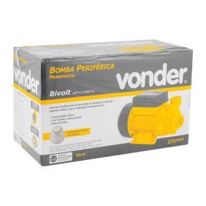 Bomba Periférica Vonder 1/2CV Bivolt BPV375 - Irrigação e Recalque