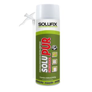 Espuma Expansiva Solufix 500ml Vedação Térmica e Acústica 340g