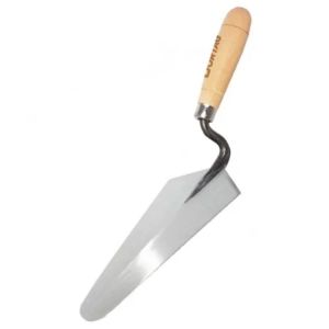Colher de Pedreiro Nº 07 Reta Aço Carbono 180mm Cabo Borracha