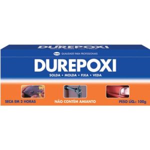 Cola Durepoxi Loctite 100g Adesivo Epóxi - Madeira, Metal, Vidro, Cerâmica, Concreto