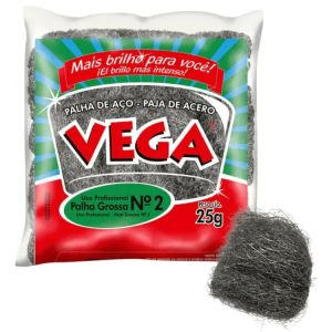 Palha de Aço Nº 02 Vega 25g