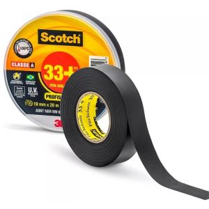 Fita Isolante Scotch 33+ 3M 19mm x 20m Alta Resistência 750V