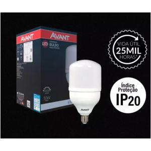 Lâmpada LED Avant 50W Bivolt 6500K E27 MG4000-B Alta Potência