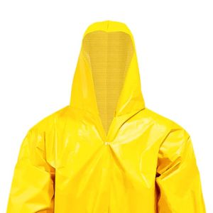 Capa de Chuva  Forrada Com Capuz Amarela Tamanho G