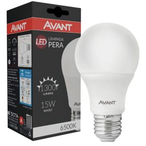 Lâmpada LED Avant 15W Bivolt Luz Branca 6500K Pack 3 Peças